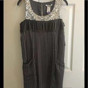 Alice and Olivia dress size small silver sequins